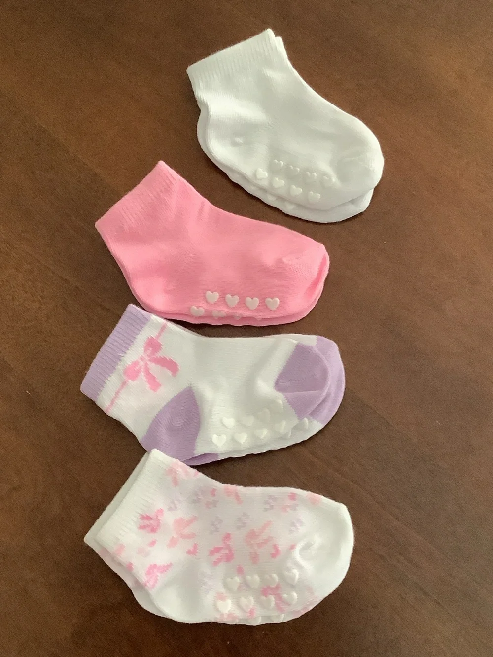 Carter's Light Pink Top with Pink Sun Hat, Hot Pink Beanie & Pastel Socks